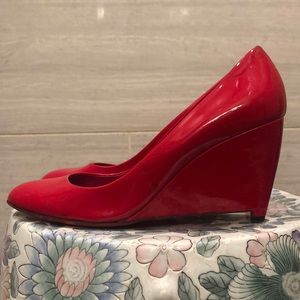 Red MiuMiu pumps